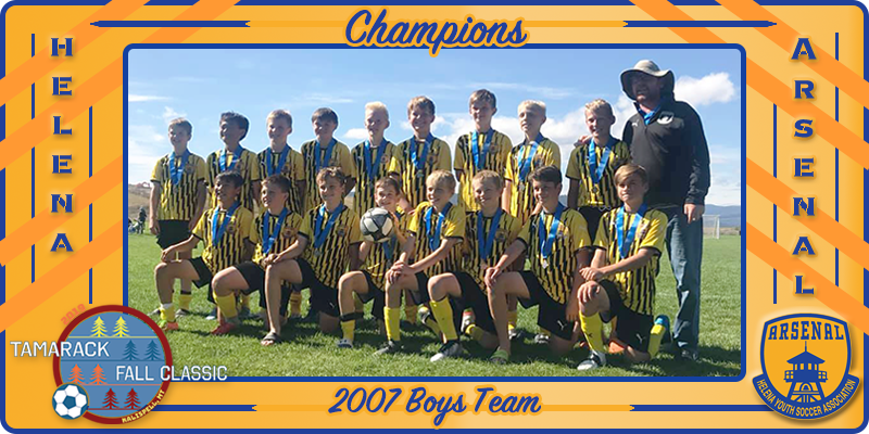 2019 Tamarack 2007 Boys Champions